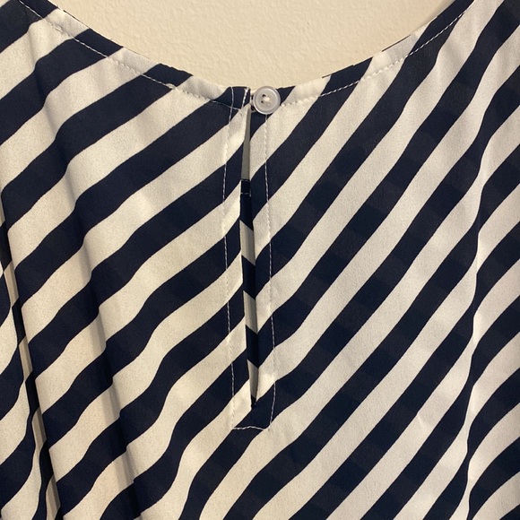 Loft Black and White Stripe Dressy Tanktop - Picture 7 of 7